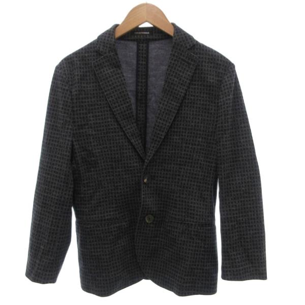 エンポリオアルマーニ EMPORIO ARMANI 美品 テーラードジャケット シングル チェック柄...
