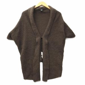 ザラ ZARA Kids モヘヤ ウール ブレンド ドルマン ニット カーディガン XL こげ茶 キッズ