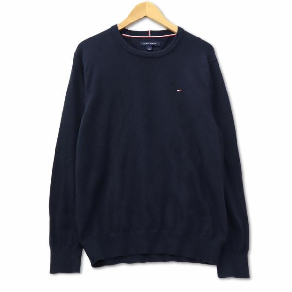 トミーヒルフィガー TOMMY HILFIGER 78J2907 クルーネック 長袖 ワンポイントロ...