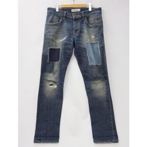 シビリア SIVIGLIA DENIM LAB デニムラボ ブルー リペア デニム パンツ W33 ...