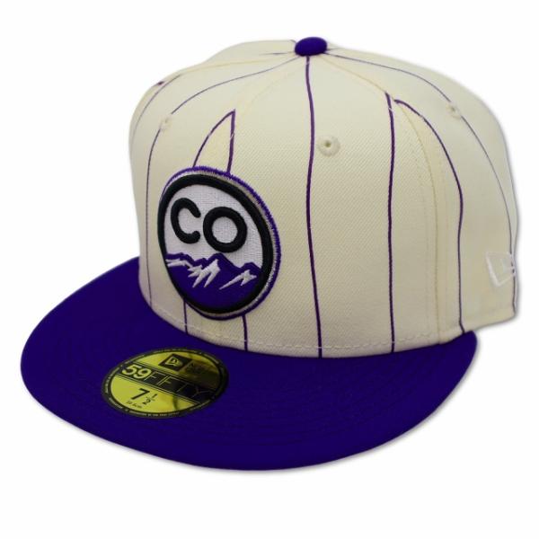 ニューエラ NEW ERA 59FIFTY Retro City コロラド・ロッキーズ ピンストライ...