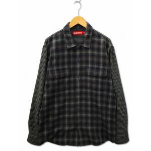 Supreme 94 シャツ チェック柄 黒 Supreme シュプリーム 18AW Hooded Jacquard Flannel Shirt