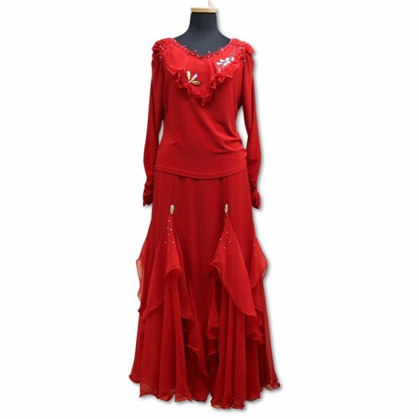 Sekine セキネ 日本製 社交ダンス 衣装 コスチューム ラインストーン きらきら セパレート ...