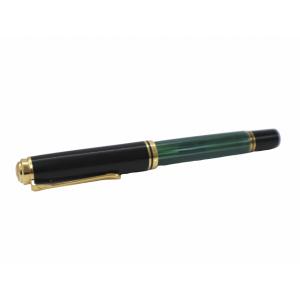 PELIKAN SOUVERAN ペリカン スーベレーン 万年筆 ペン B 緑縞 18C-750 メ...