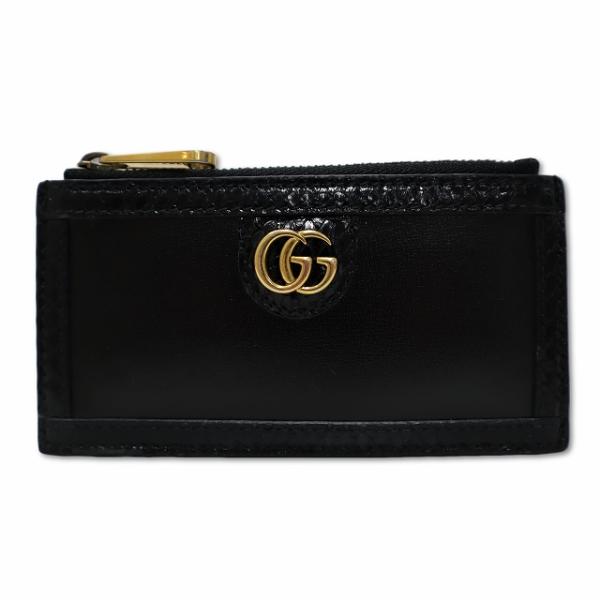 グッチ GUCCI 699349 日本限定 レザー×パイソン フラグメントケース コインケース BL...