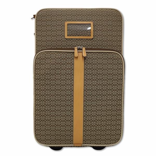 コーチ COACH F05421 キャンバス×レザー ミニシグネチャー 2輪 キャリーケース スーツ...