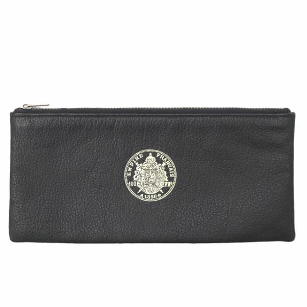 EMPIRE FRANCAIS エンパイア フランセ フェイクレザー ペンケース BLACK ブラッ...