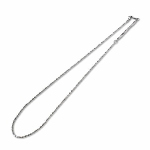 ステンレススチール チェーンネックレス シルバー レディース