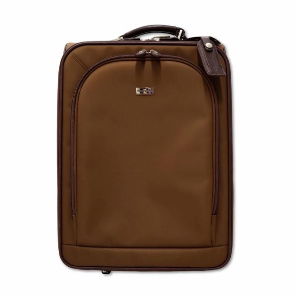 プログレス PROGRESS ナイロン ２輪 キャリーバッグ ブラウン レディース