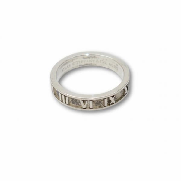 ティファニー TIFFANY &amp; CO. 925 シルバー アトラス ナロー リング 指輪 15号 ...