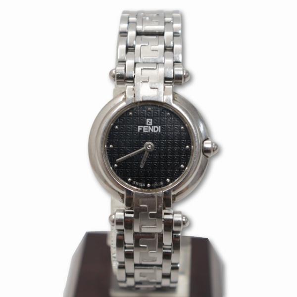 フェンディ FENDI 750L ステンレススチール ズッカバンド クォーツ 時計 ジャンク品 レデ...