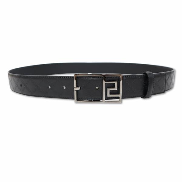 ヴェルサーチ ヴェルサーチェ VERSACE DCU6503.DVBRV レザー グレカ エンボス加...