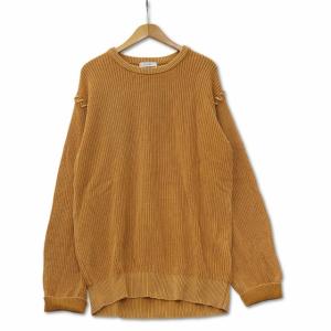 ページボーイ PAGE BOY オーバーサイズ コットンニット チュニック プルオーバー オレンジ F レディース