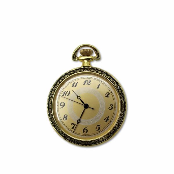 アシェット 蘇る 古の時計 郷愁の懐中時計コレクション 金色×黒 可動品 メンズ レディース