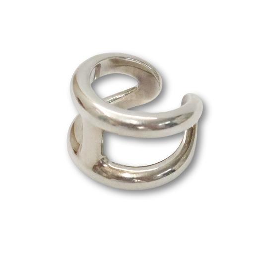 エルメス HERMES Ag925 シルバー オスモズ GM リング 指輪 55(15号) SILV...