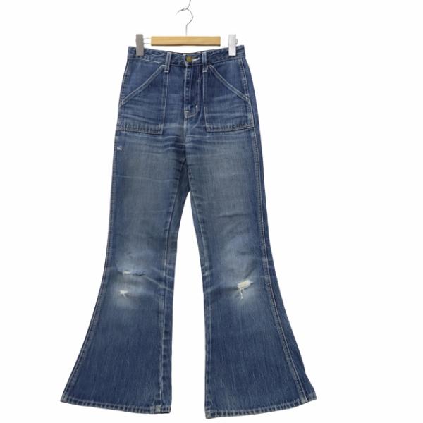 リー LEE ジップフライ ベイカー フレア デニムパンツ ジーンズ S INDIGO インディゴ ...