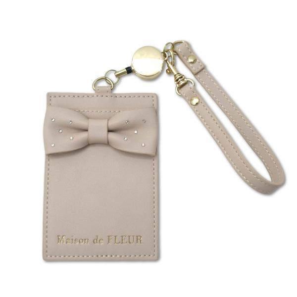 未使用品 メゾンドフルール Maison de FLEUR クリアストーン リボン リール パスケー...