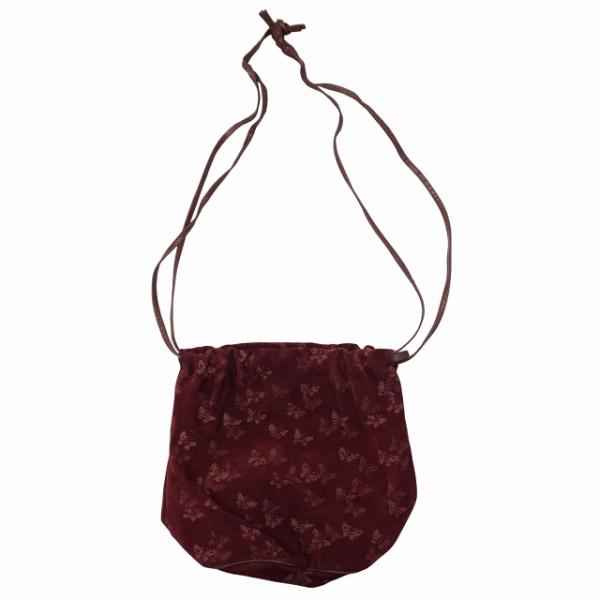 ボッテガヴェネタ BOTTEGA VENETA バタフライ柄  スエード クロスボディ ショルダーバ...