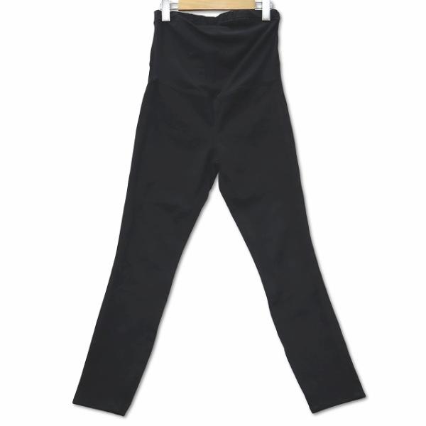 ユニクロ UNIQLO コットン ストレッチ テーパード マタニティ パンツ S ブラック レディー...