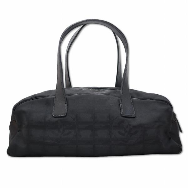 シャネル CHANEL A15828 ニュートラベルライン ナイロンジャガード ミニ ボストン ハン...