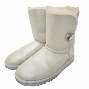 アグ UGG 1057780-1 ベイリーボタングリング スワロフスキー シープスキン ムートンブーツ 23cm SILVER(シルバー) 秋冬 レディース