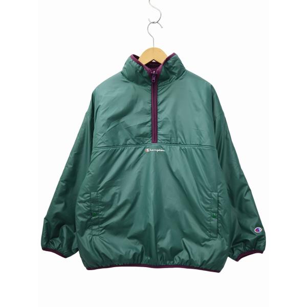 チャンピオン CHAMPION リバーシブル フリース プルオーバー L GREEN/PURPLE(...