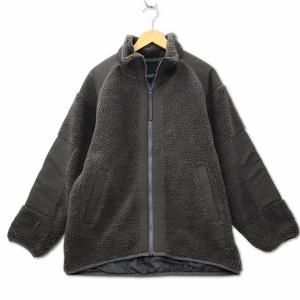 スタディオクリップ Studio Clip フルジップ ボア ジャケット ブルゾン F グレー レディース