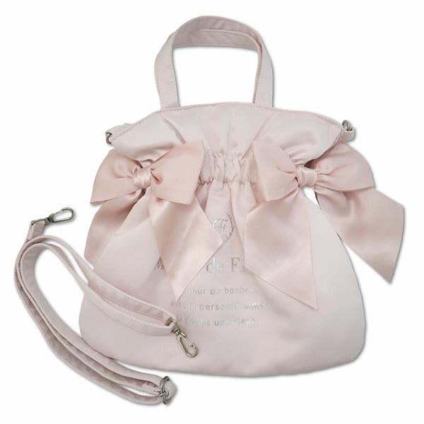メゾンドフルール Maison de FLEUR ダブルリボン 2way トートバッグ レディース