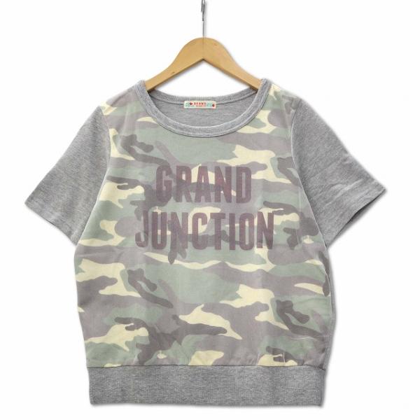 ビームスハート BEAMS HEART カモフラ チュール コンビ 半袖 スウェット ニットTシャツ...