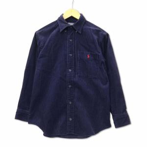ポロ バイ ラルフローレン Polo by Ralph Lauren ポニー刺繍 長袖 コーデュロイシャツ ネイビー 150 キッズ