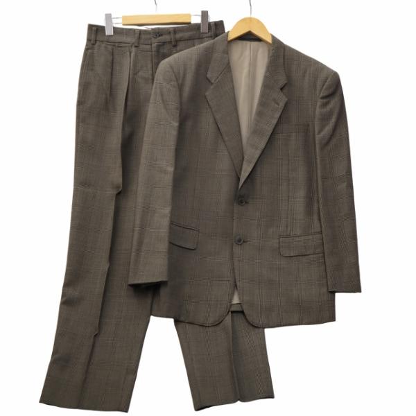 Y's for men LQ エルキュー 総裏 開き見せ ノッチドラペル シングル 2B グレンチェ...
