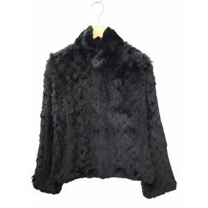 エムズグレイシー M'S GRACY スタンドカラー ラビットファー ジップアップ ジャケット 38...