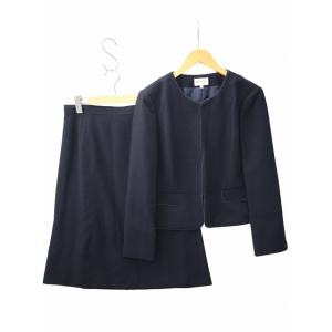 RIFANNE リファンネ ラメ スカートスーツ フォーマル セットアップ 15(3L) NAVY(...