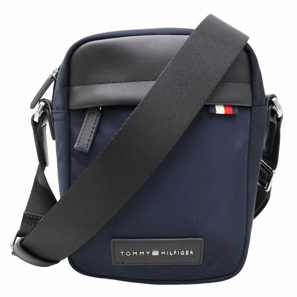 トミーヒルフィガー TOMMY HILFIGER ロゴパッチ クロスボディー リポーターバッグ ショ...