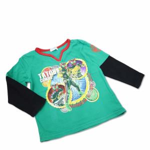 バンダイ BANDAI 仮面ライダー オーズ 長袖 Tシャツ カットソー グリーン 110 キッズ