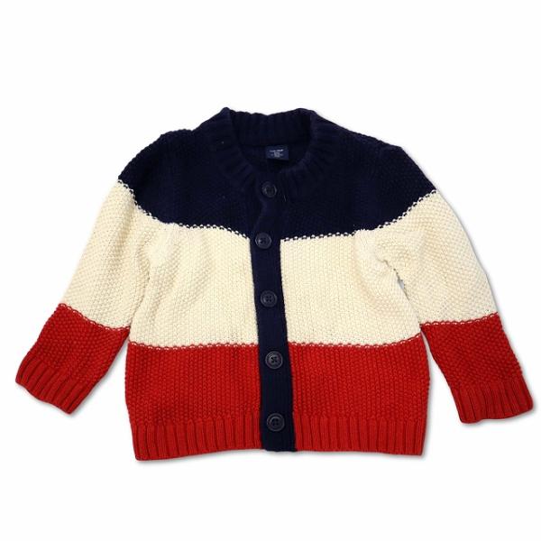ベビーギャップ BABY GAP ブロックカラー ニット カーディガン 80cm キッズ
