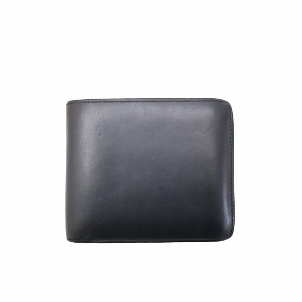 土屋鞄製造所 土屋鞄 ブライドルレザー 二つ折り 財布 ウォレット BLACK × BROWN ブラ...