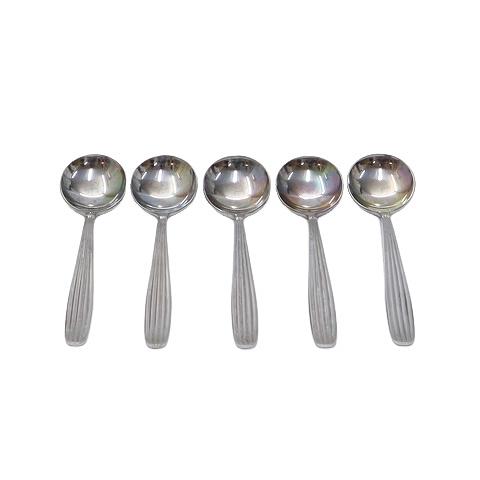 Noritake ノリタケ ステンレス スプーン コーヒースプーン 5点セット SILVER(シルバ...