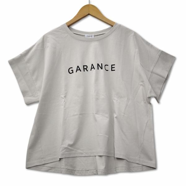未使用品 le vent souffle コットン ロゴプリント Tシャツ F ベージュ レディース