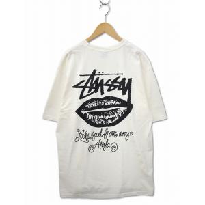 未使用品 ステューシー STUSSY 1905196 ANY ANGLE PIG. DYED TEE クルーネック バック プリント 半袖 Tシャツ XL NATURAL(ナチュラル)