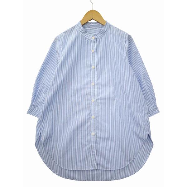 セレクト ストライプ シャツ チュニック M LIGHTBLUE/WHITE(ライトブルー/ホワイト...