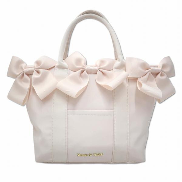 未使用品 メゾンドフルール Maison de FLEUR 2026S ボリュームリボン2Wayトー...