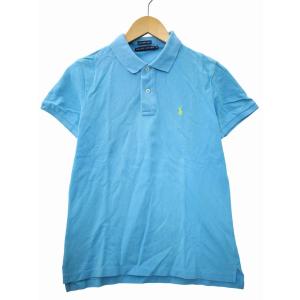 ラルフローレン RALPH LAUREN スモールポニー刺繍 半袖 ポロシャツ 5f(L) LIGHTBLUE(ライトブルー) 春夏 レディース