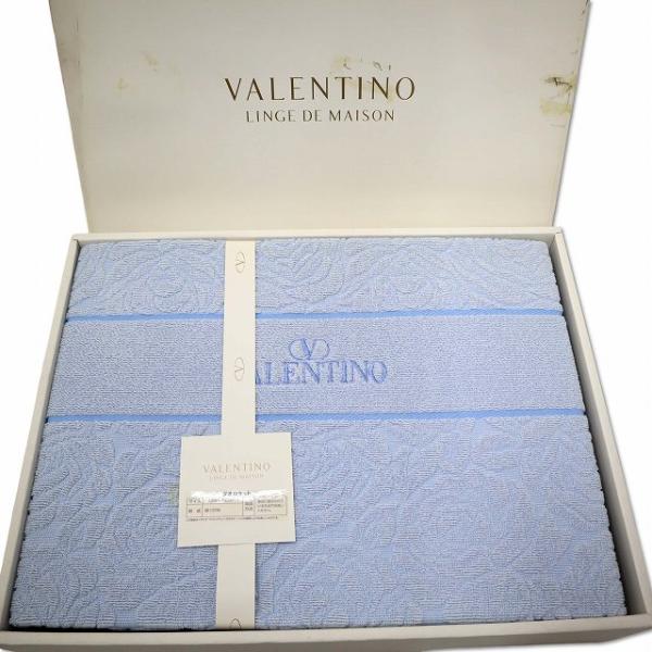 未使用品 VALENTINO LINGE DE MAISON コットン タオルケット 140×190...