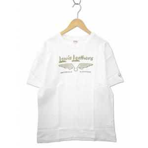ルイスレザー LEWIS Leathers GOLD WING LOGO T-SHIRT クルーネッ...