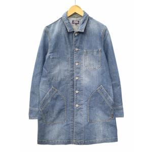 PURPLE & YELLOW パープル＆イエロー デニム ワークコート ショップコート M BLUE(ブルー) メンズ