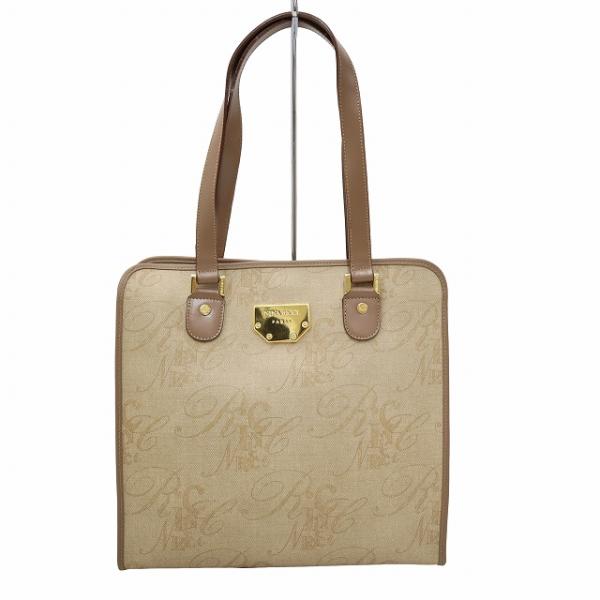 未使用品 ニナリッチ NINA RICCI シグネチャー PVC トートバッグ BEIGE(ベージュ...