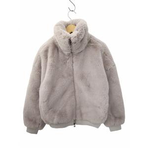 未使用品 ランバンオンブルー LANVIN en Bleu フェイクファー ジップアップ ブルゾン ...