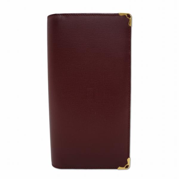 カルティエ Cartier L3000168 マスト ドゥ カルティエ レザー 二つ折り ロング ウ...