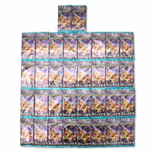 未使用品 ポケモンカードゲーム スカーレット&amp;バイオレット 拡張パック 黒炎の支配者 34パック セ...